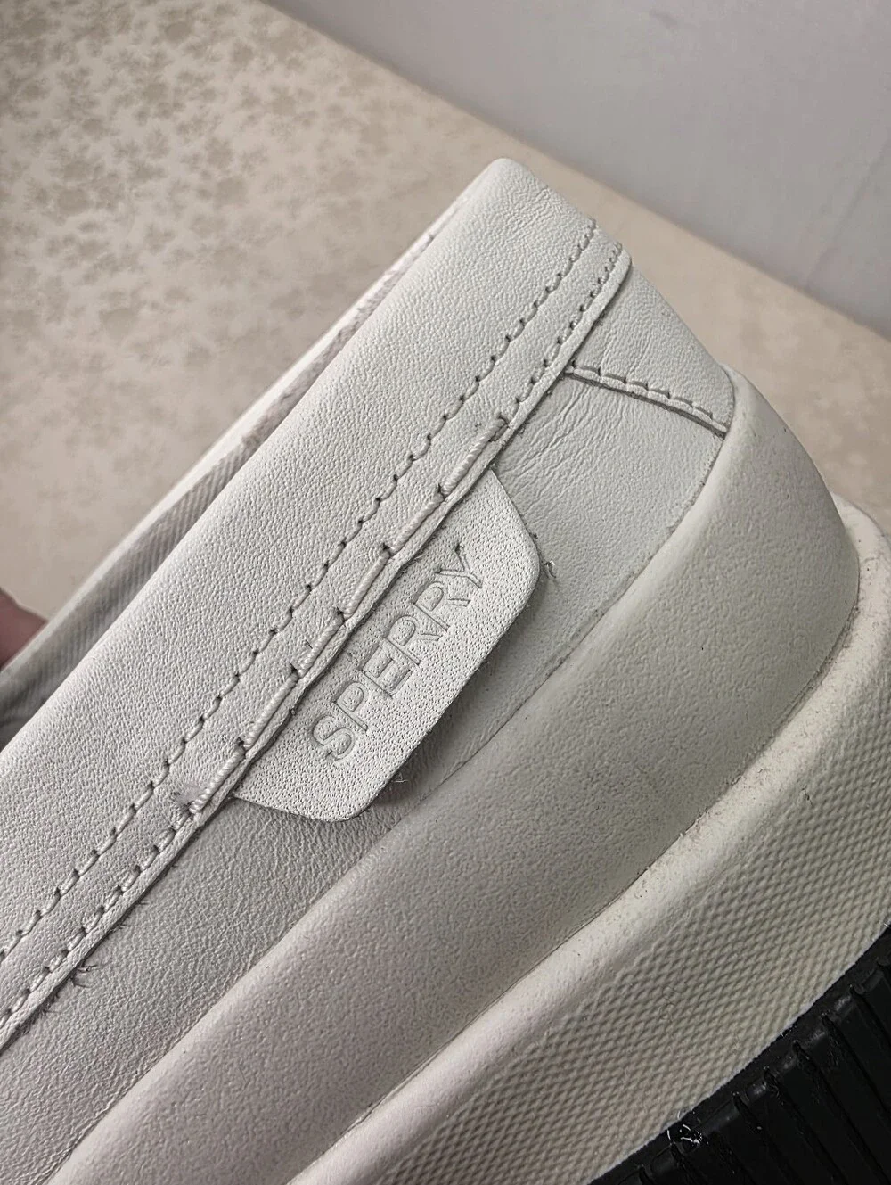 Sperry White Leather Chunky Platform Penny Loafers | Size 7.5 M